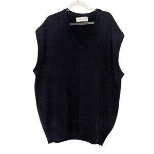 Clark & Gregory Scottish Sweater Vest Mens Size XXL Blue 100% Wool V Neck